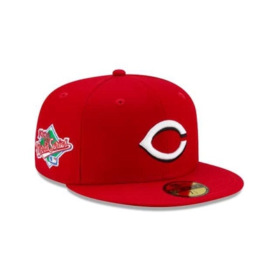 Cincinnati Reds Gorra | New Era MLB Green Paisley Undervisor 59fifty Fitted Cap Mexico - Rojos